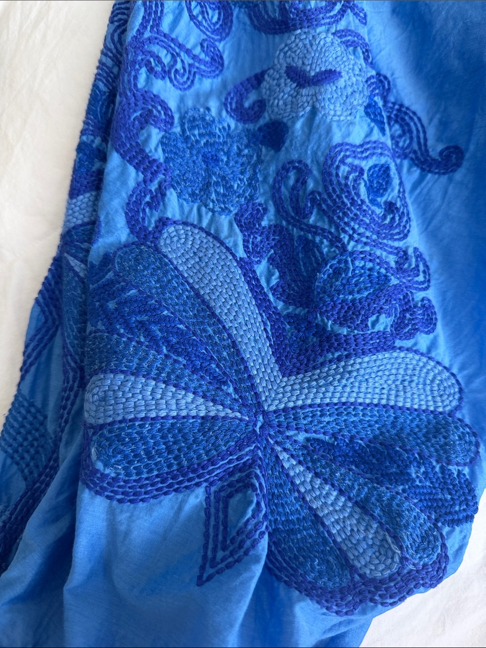 Kobi Halperin Sky Blue Ruffled Silk Blouse - Picture 4 of 4